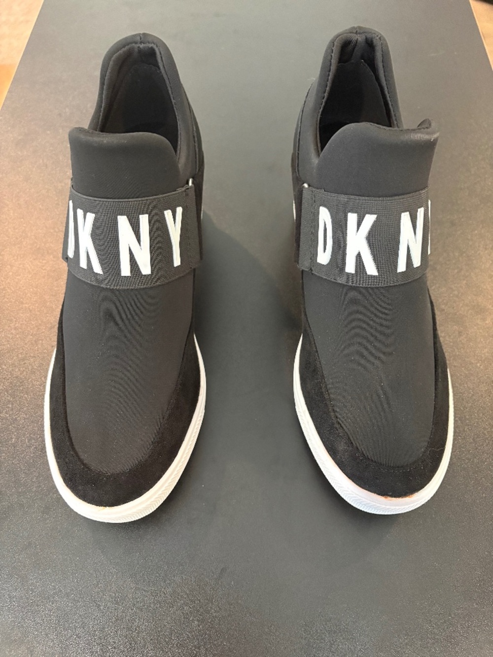 DKNY Women's Cosmos Everyday Wedge Sneaker with Logo